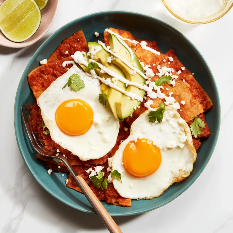 chilaquiles on plate